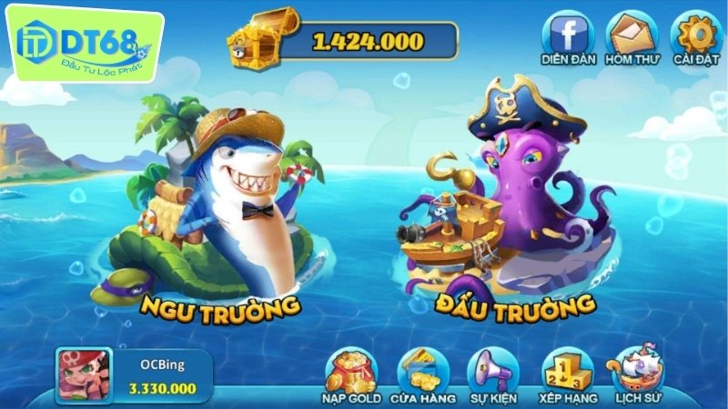 DT68 bắn cá có rút tiền thật - Cách kiếm lợi nhuận hiệu quả 2 Hướng dẫn chơi DT68 bắn cá có rút tiền thật an toàn